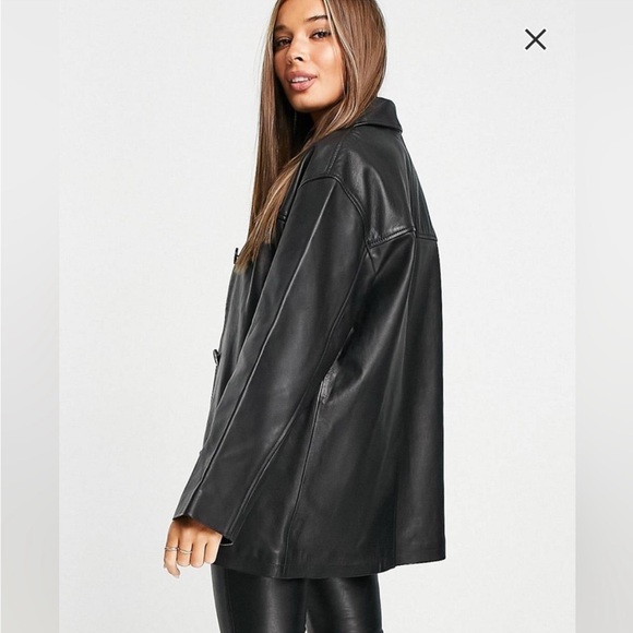 ASOS LEATHER JACKET REAL LEATHER XL - Picture 2 of 7